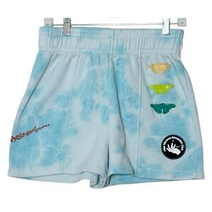 Nike Women’s Recreation Club blue tie dye sweat shorts size M